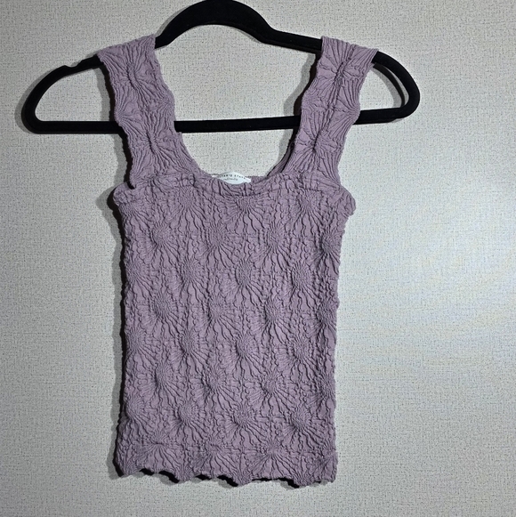 Altar'd State Tops - Textured Lavender Sleeveless Top